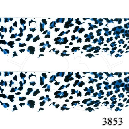 Couro Tricô Animal 180g 3853 - Leopardo Azul