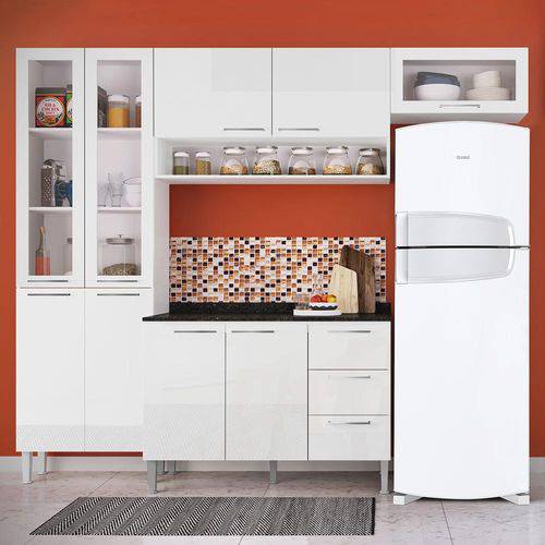 Cozinha Compacta 9 Portas Heloisa 0425t Branco - Genialflex