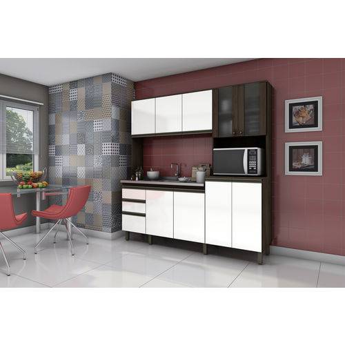 Cozinha Compacta Briz - Café/branco