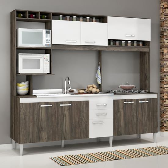 Cozinha Compacta Helen Sem Tampo CC60 - Fellicci Móveis | Elare