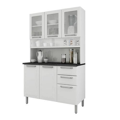 Cozinha Compacta Itatiaia I3VG2-120 Regina 6 Portas Branca Neve