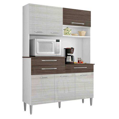 Cozinha Compacta Orion Kits Paraná Branco/Rovere/Dubai