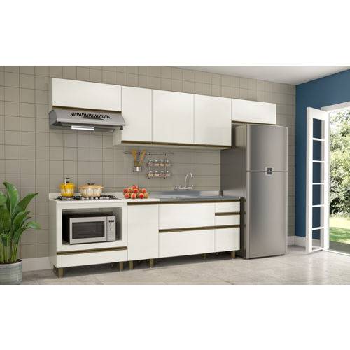 Cozinha Compacta Vestone K110 Branca - Dalla Costa