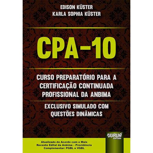 Cpa-10 - Curso Preparatório para a Certificação Continuada Profissional da Anbima
