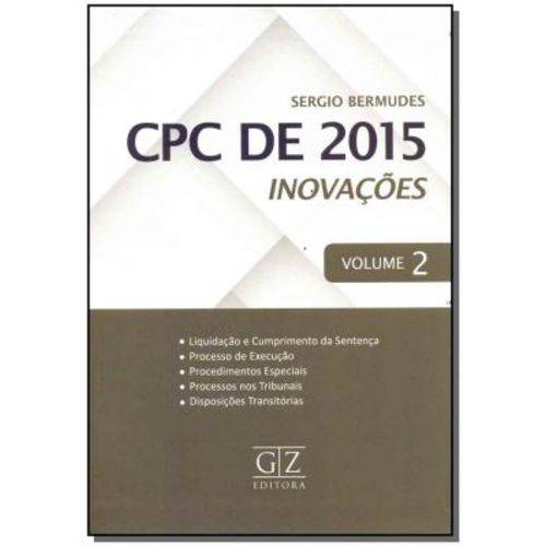 Cpc de 2015 Inovações Vol. 02 - 01Ed/18