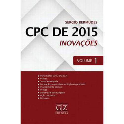Cpc de 2015 - Inovaçoes - Vol.1
