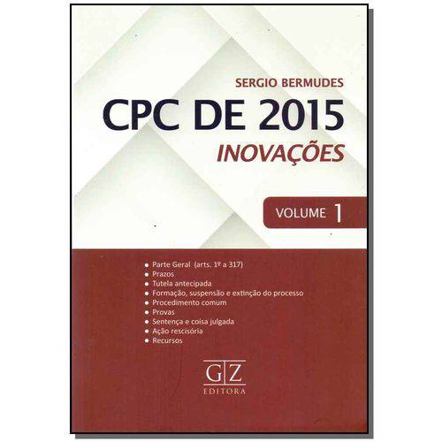 Cpc de 2015 - Inovações - Vol.1