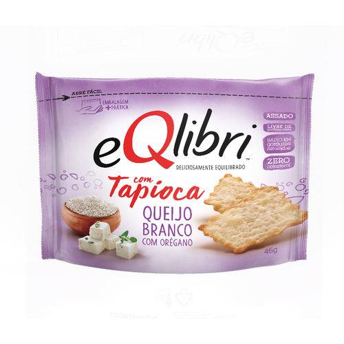 Cracker com Tapioca Sabor Queijo Branco com Orégano 45g - Unitario