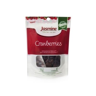 Cranberries Sem Adição de Açúcar 70g - Jasmine