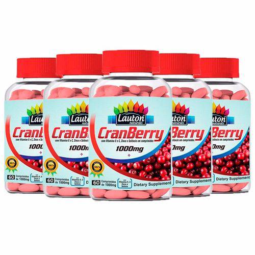 Cranberry 1000mg - 5 Un de 60 Comprimidos - Lauton