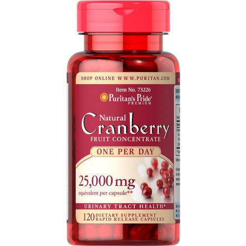 Cranberry - Fruta Concentrada 25000mg - Puritan´s Pride