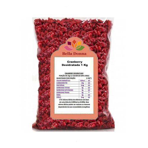 Cranberry Fruta Desidratada 1 Kg