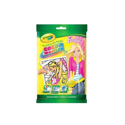 Crayola - Color Wonder Mini Barbie 3 Canetas