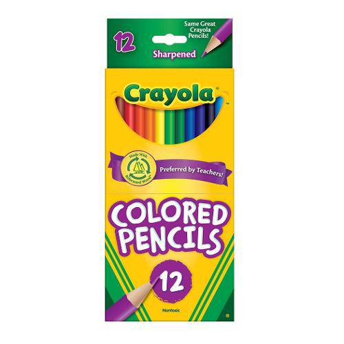 Crayola - Lápis de Cor Longo com 12 Cores