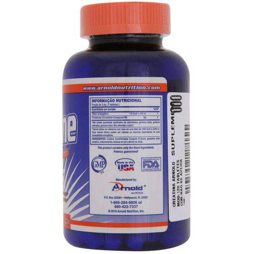 Creatina Arnold Nutrition Creapure® - 240 Tabletes