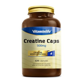 Creatina - Creatine Caps 120 Cápsulas Vitaminlife