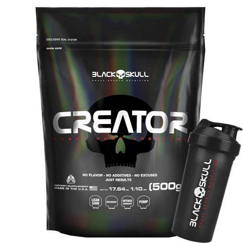 Creator Creatina Monohidratada - 500g - Black Skull