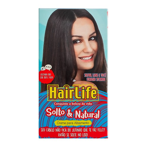 Creme Alisante Hair Life Solto e Natural Kit