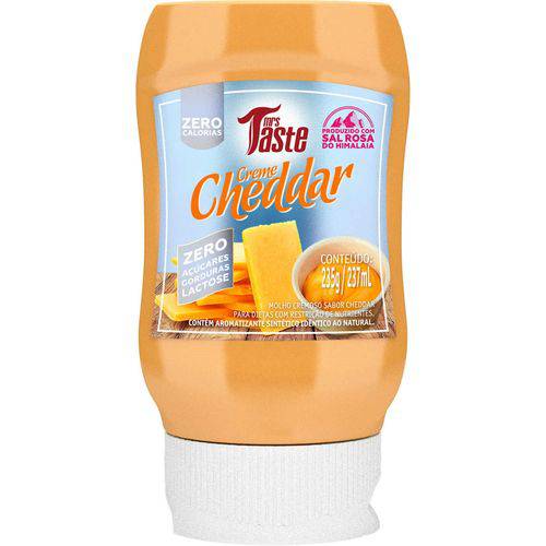 Creme Cheddar Zero Calorias 235g - Mrs Taste