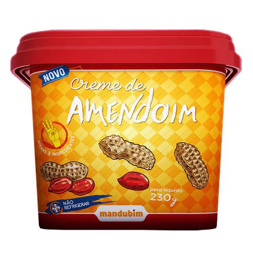 Creme de Amendoim 230G - Mandubim