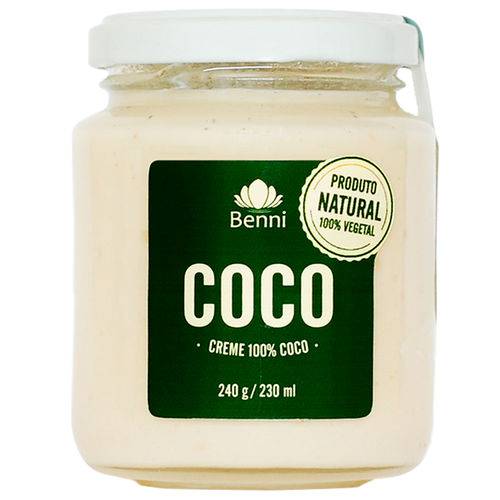 Creme de Coco 240g - Benni Alimentos -