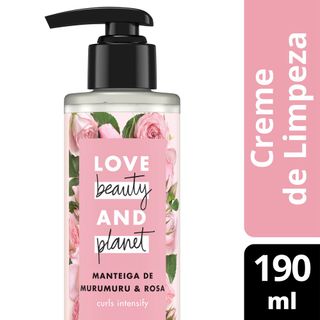 Creme de Limpeza Curls Intensify Manteiga de Murumuru & Rosa Love Beauty And Planet 190ml