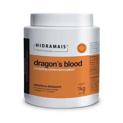 Creme de Massagem Corporal Hidramais Dragon Blood 1000g
