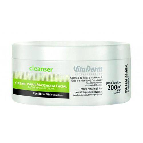 Creme de Massagem Facial Cleanser Vita Derm 200g