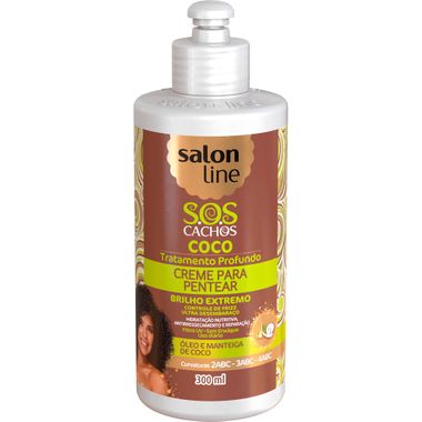 Creme de Pentear S.O.S. Cachos Coco Salon Line 300ml