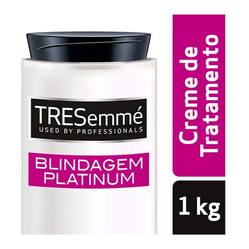 Creme de Tratamento TRESemmé Blindagem Platinum para Reparação e Proteção com 1kg