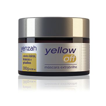 Creme de Tratamento Yenzah Yellow Off Extra Brilho Loiros Brancos e Grisalhos 300g