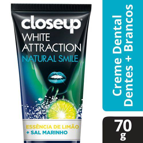 Creme Dental Close Up White Attraction Natural Smile - 70g