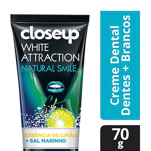 Creme Dental Close Up White Attraction Natural Smile 70g
