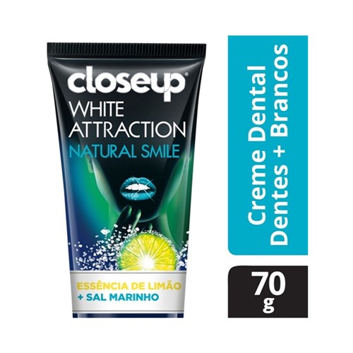 Creme Dental Close Up White Attraction Natural Smile 70g