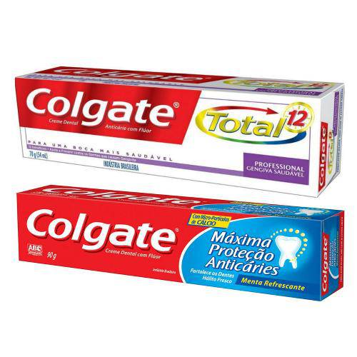 Creme Dental Colgate Anticaries + Total 12