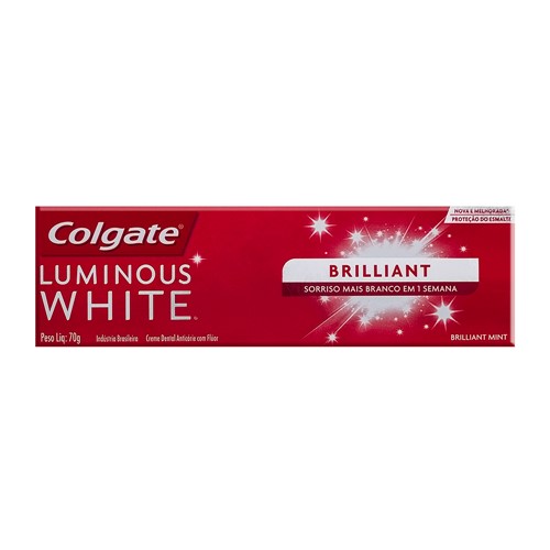 Creme Dental Colgate Luminous White Brilliant 70g