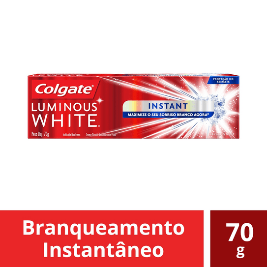 Creme Dental Colgate Luminous White Instant 70g