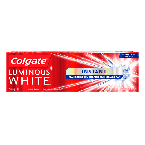 Creme Dental Colgate Luminous White Instant 70g