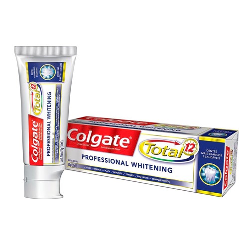 Creme Dental Colgate Total 12 Professional Whitening 70g