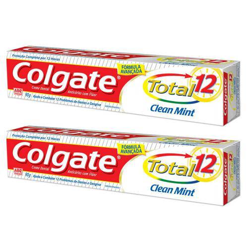 Creme Dental Colgate Total Clean Mint 2 Unidades