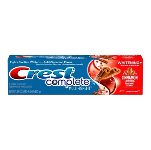 Creme Dental Complete Multi-Benefit Whitening+branqueadora+cinnamon 170g