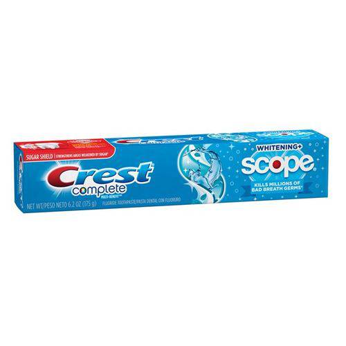 Creme Dental Crest Complete Whitening+ Scope Peppermint