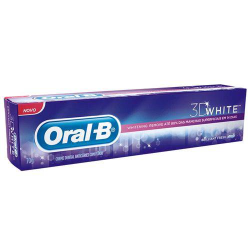 Creme Dental 3d White Brill 70gr Unid - Oral-b