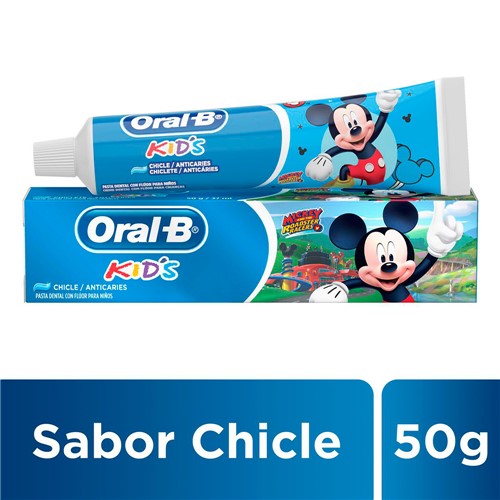 Creme Dental Infantil Oral B Kids Mickey com Flúor 50g