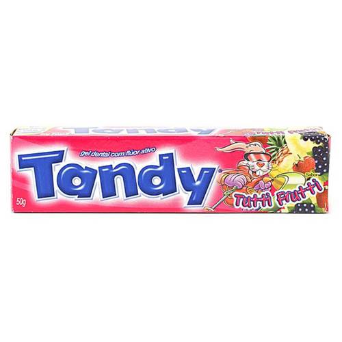 Creme Dental Infantil Tandy Tutti-Frutti com 50 Gramas