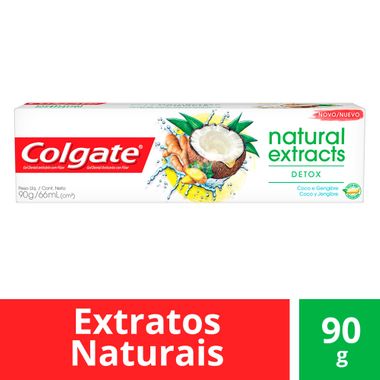 Creme Dental Natural Extracts Detox Colgate 90g