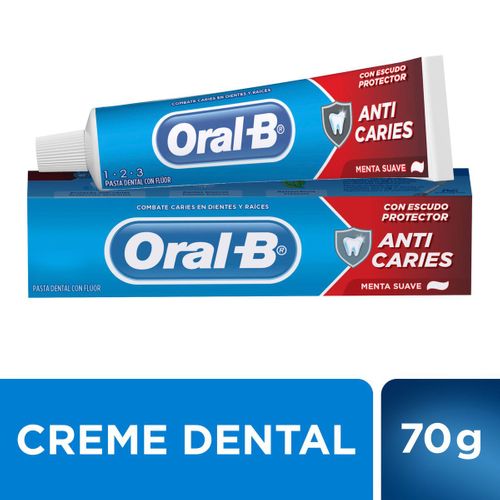 Creme Dental Oral-B 123 Menta Suave 70g