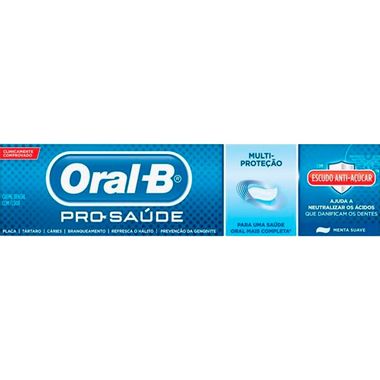 Creme Dental Oral-B Pro Saúde Escudo Antiaçúcar 70g