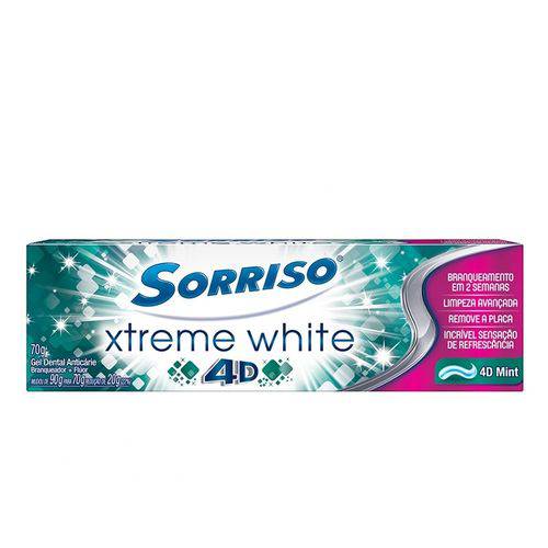 Creme Dental Sorriso Xtreme White 4D Mint 70g