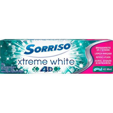 Creme Dental Xtreme White 4D Sorriso 70g